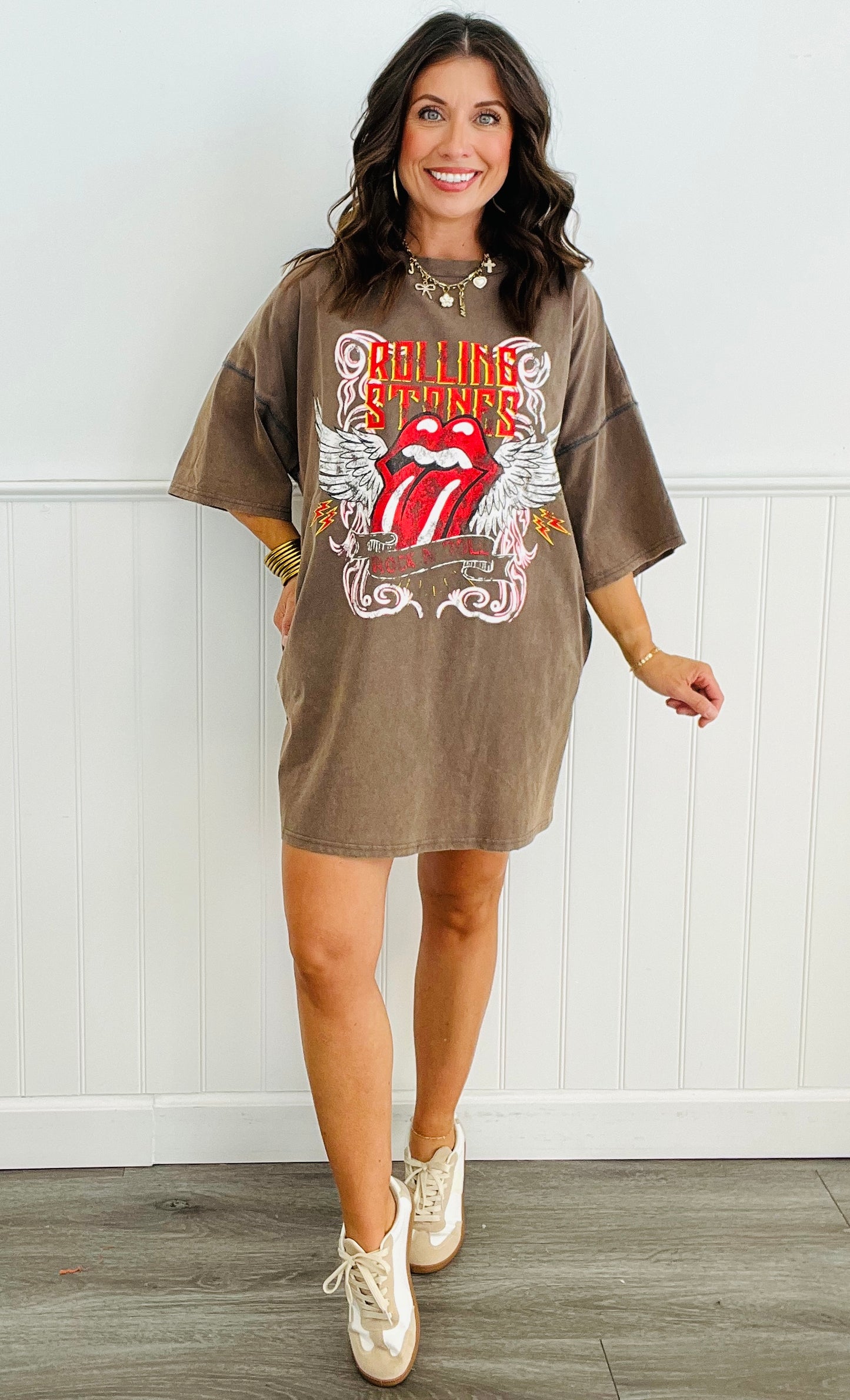 Mocha Rolling Stone Graphic Band Tee (Reg.)