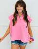 Polo Oversized Cap Sleeve Top (Reg. and Plus) - 2 Colors