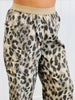 Grey/Charcoal Leopard Wide Leg Pants (Reg. and Plus)