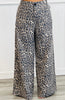 Leopard Wide Leg Pants (Reg. and Plus) - 2 Colors