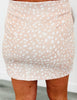 Beige Deer Print Mini Skort (Reg.)