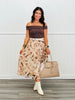 Brown Strapless Leslie Ruched Top (Reg.)