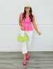 Polka Dot Corset Waist Peplum Top (Reg.)-2 Colors