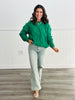 Kelly Green Twisted Sweater Top (Reg)