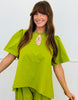 Green High Low Blouse (Reg.)