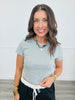 Short Sleeve Polka Dot Baby Tee Top (Reg.)-2 Colors