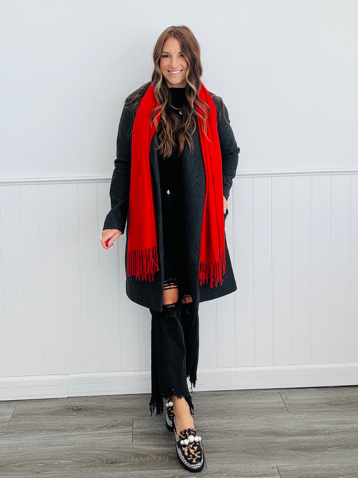 Solid Cashmere Feel Scarf - 6 Colors