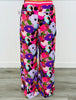 Berry Pink Floral Pocket Pants (Reg & Plus)
