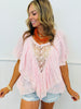 POL Pink Lace Cape Top (Reg.)