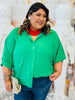 Green Sloane Button Up Top (Reg. and Plus)