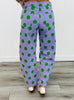 Purple Polka Dot Barrel Pants (Reg.)