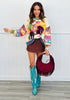 Queen Of Sparkles Multi Vintage Cowboy Santa Sweatshirt (Reg. and Plus)