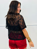 Lace Short Sleeve Top (Reg.) - 3 Colors