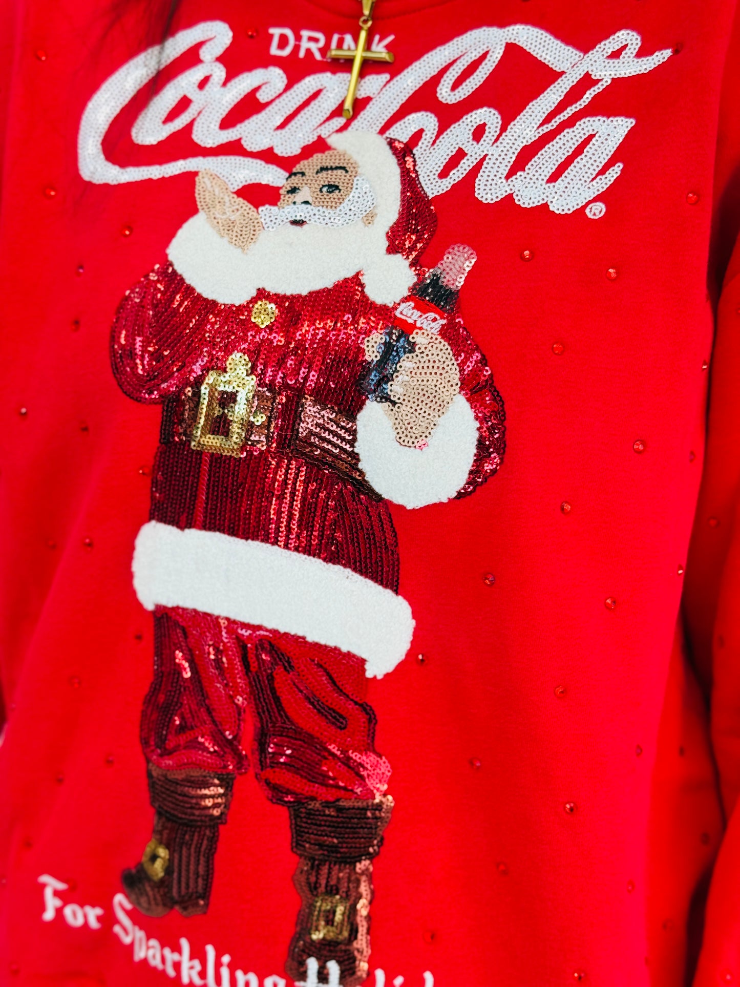 Queen Of Sparkles Licensed 'Drink Coca-Cola For Sparkling Holidays' Sweatshirt (Reg. & Plus)