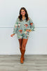 Queen Of Sparkles Green/White Gingham Duck Button Up Top (Reg. and Plus)