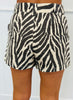 Black Zebra Tailored Shorts (Reg.)