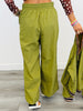 Green Moss Side Stripe Pants (Reg.)