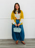 Perfect Contrast Button Front Cardigan (Reg. and Plus)