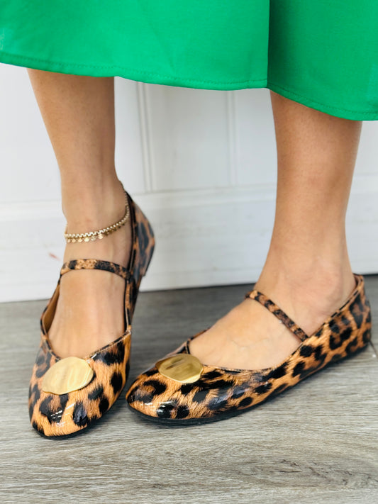 Leopard Print Spot & Step Flats