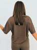 Brown Polka Dot Top & Crop Pants Set (Reg.)