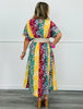 Mixed Floral Print Midi Dress (Reg. & Plus)