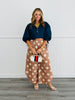 Mocha/Oatmeal Polka Dot Tulip Hem Pants (Reg.)