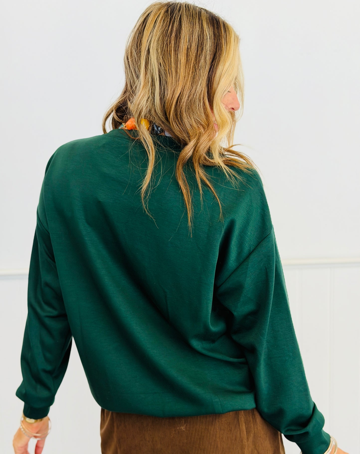 Plaid Christmas Tree Pullover (Reg. and Plus)