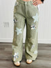 POL Olive Quilted Star Patches Pants (Reg)