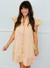 Lime/Pink Sugar Stripe Mini Shirt Dress (Reg.)