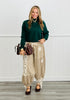 POL Sand Multi Floral Patchwork Pants (Reg.)