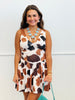 Cow Print Sleeveless Mini Dress (Reg.)