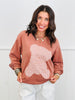 Gingham Teddy Bear Graphic Sweatshirt (Reg.)-2 Colors