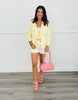Gigi Zip-Up Butter Striped Zip Up Hoodie Jacket (Reg.)