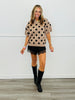 Polka Dot Short Sleeve Sweater Top (Reg.) - 3 Colors