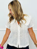 Floral Embroidered Peter Pan Collar Blouse (Reg.)