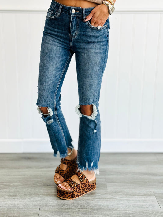 Record Setting Slim Ankle Jeans (Reg & Plus)