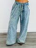 POL Denim Waist Tunnel Wide Leg Pants (Reg.)