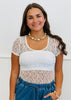 Sheer Mesh Lace Bodysuit (Reg & Plus)-3 Colors