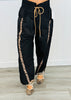 Cheetah Side Stripe Windbreaker Pants (Reg.) - 2 Colors