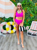 Ribbed Fuchsia Scoop It 2-Piece (Reg.)