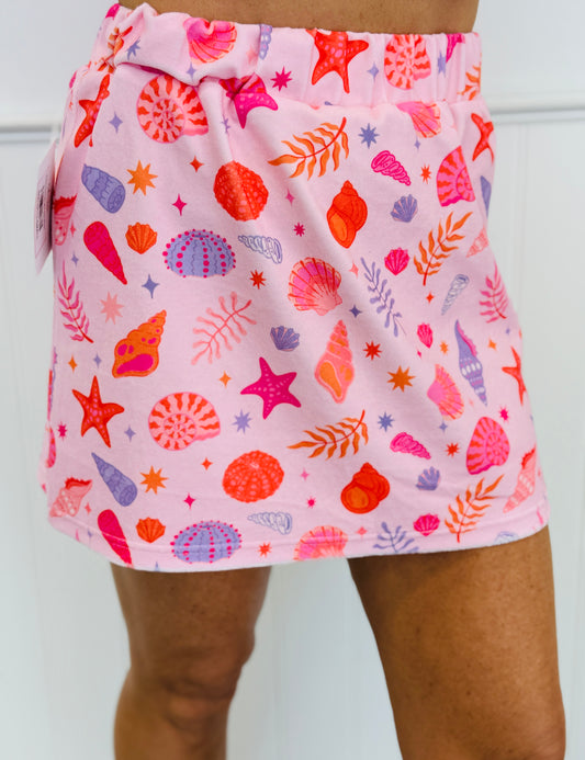 Beach Seashells Mini Skirt (Reg.)