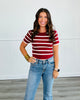 Basic Stripe Top (Reg)-4 Colors