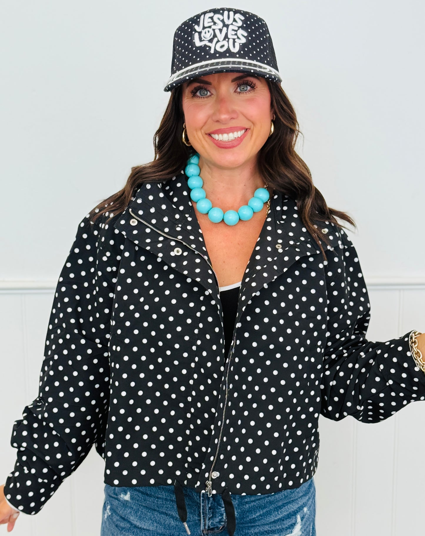 Black Polka Dot Jacket (Reg.)
