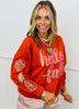 Orange Hello Fall Sequin LS Top (Reg. and Plus)