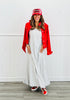Ivory Stripe Floating Maxi Dress (Reg)