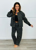 Black Polka Dot Barrel Pants (Reg. and Plus)