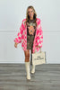 N Pink Combo Mixed Check Cardigan (Reg.)