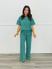 Teal Multi Stripe Soft Knit Top (Reg.)