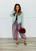 Pink Plaid Balloon Pants( Reg.)