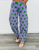 Purple Polka Dot Barrel Pants (Reg.)